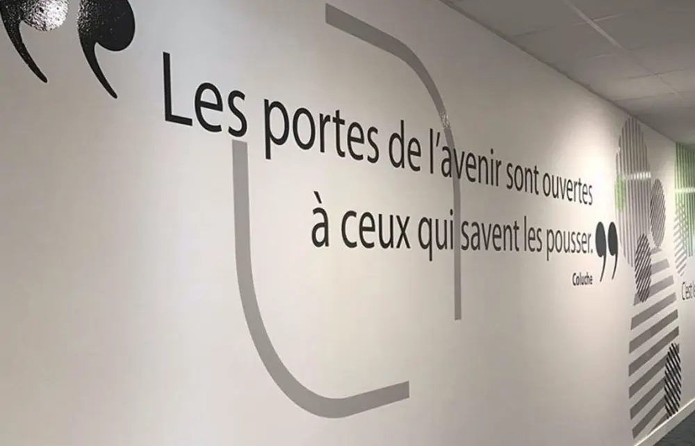 Signalétique intérieure décorative