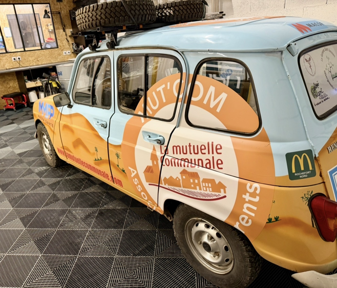habillage publicitaire 4L Trophy