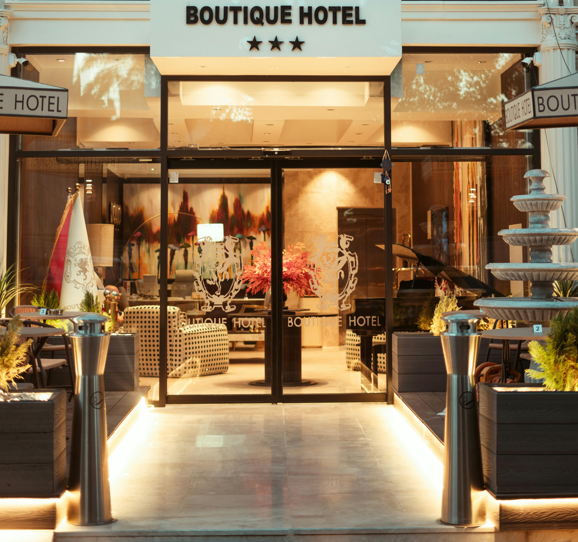 vitrophanie hall d'accueil hôtel